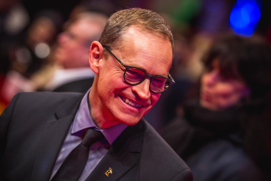 BERLIN, GERMANY - FEBRUARY 20: Governing Mayor of Berlin Michael Mueller arrives for the opening ceremony and &quot;My Salinger Year&quot; premiere during the 70th Berlinale International Film Festiva ...