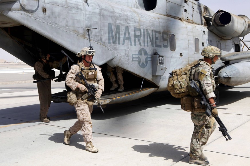 US-Marines in Camp Bastion, Afghanistan.