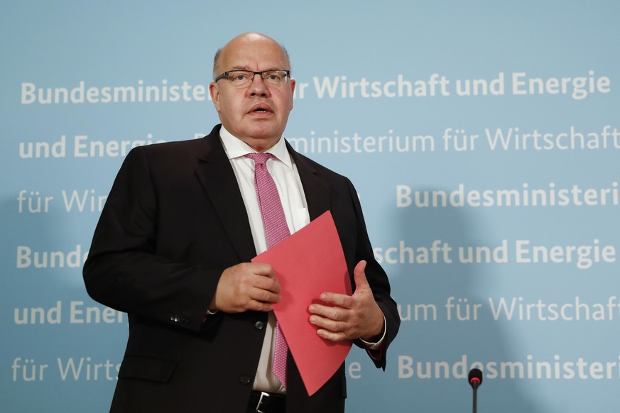 25.05.2020, Berlin: Bundeswirtschaftsminister Peter Altmaier informiert die Medien im Wirtschaftsministerium über ein so genanntes &quot;Stabilisierungspaket&quot; für die deutsche Fluggesellschaft Lu ...