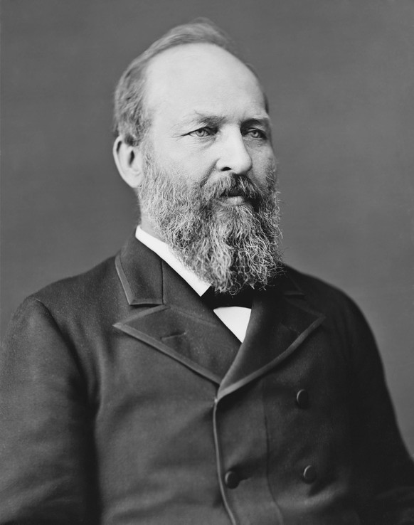 Digitally restored vector portrait of President James Garfield. PUBLICATIONxINxGERxSUIxAUTxONLY Copyright: JohnxParrot/StocktrekxImages JPA100006M