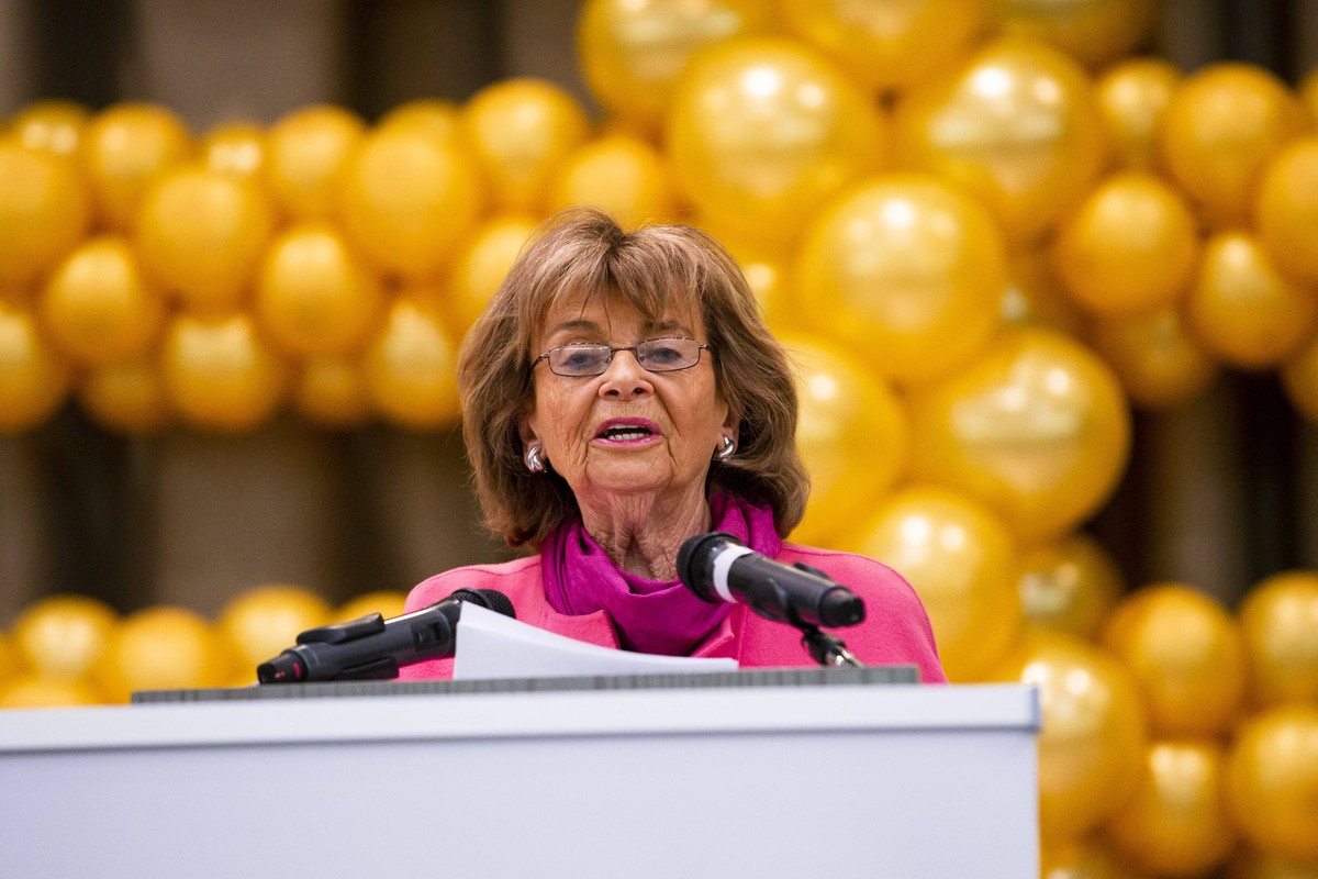Holocaust-Ueberlebende Charlotte Knobloch spricht beim International Holocaust Survivors Night beim Juedischen Gemeindehaus am 4. Dezember 2018 in Berlin. International Holocaust Survivors Night in Be ...