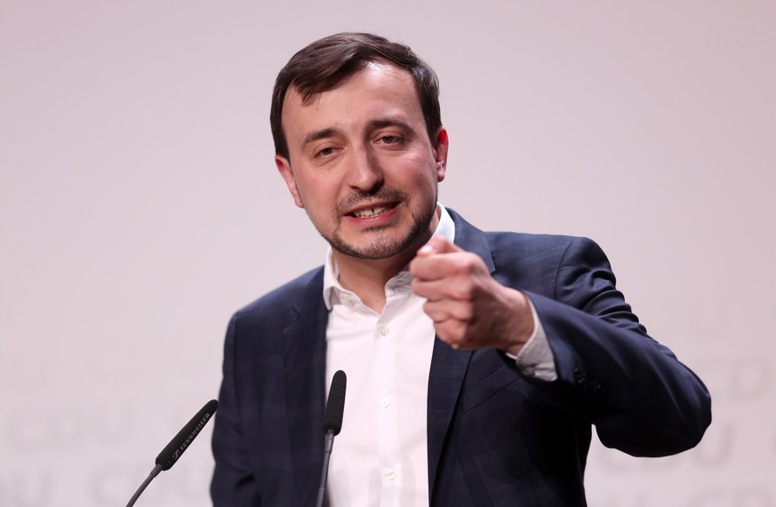 BERLIN, GERMANY - MAY 15: CDU Secretary General Paul Ziemiak attends a 2019 European election CDU campaign event at the EUREF Campus on May 15, 2019 in Berlin, Germany. The next European Parliament el ...