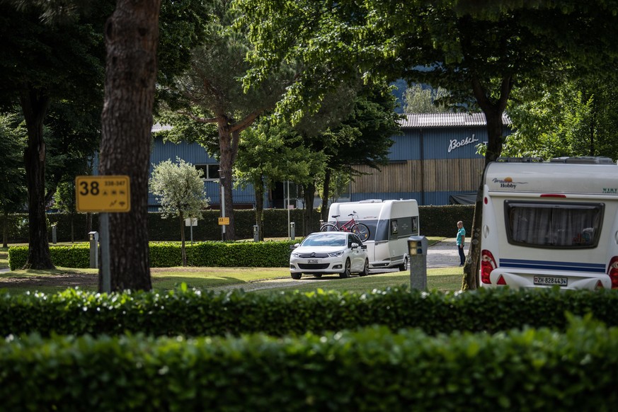 Auf einem Campingplatz wurde eine Person festgenommen