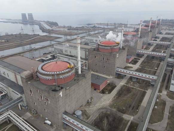 Die Anlage des Atomkraftwerks in Saporischschja.