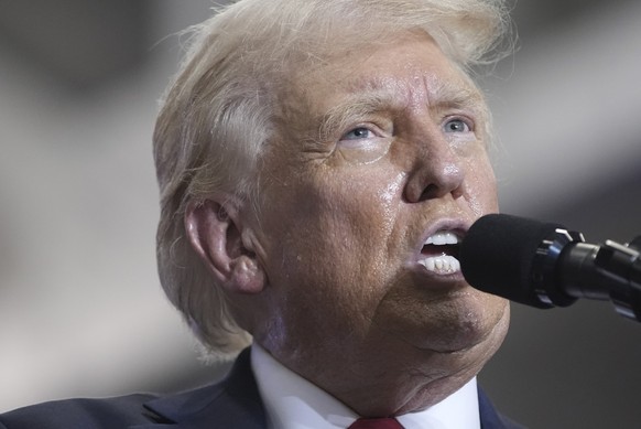 Republican presidential candidate former President Donald Trump speaks at a campaign rally, Saturday, July 27, 2024, in St. Cloud, Minn. (AP Photo/Alex Brandon)