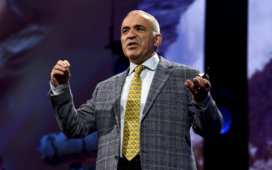 Russian chess guru Garry Kasparov held a speech at the Nordic Business Forum in Helsinki, Finland Wednesday Sep. 21, 2022. Helsinki Finland PUBLICATIONxNOTxINxSUIxAUTxFRAxKORxJPNxSWExNORxFINxDENxNED C ...