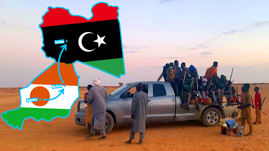 Einmal pro Woche fährt ein Konvoi von Niger nach Libyen. Das Schmuggler-Geschäft boomt wieder.
