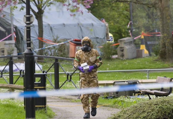 5483575 25.04.2018 Salisbury have begun cleaning the spots related to Skripal poisoning. Alex McNaughton / Sputnik Foto: Alex Mcnaughton/Sputnik/dpa |