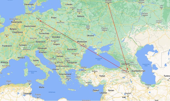 Von Moskau über Jerewan in Armenien nach Berlin: Das ist die Fluchtroute des Russen Alexander.