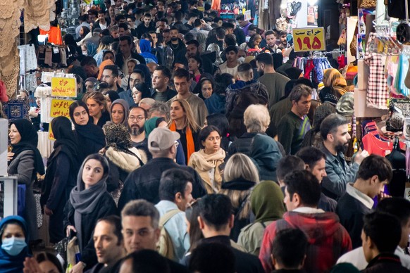 Newroz Celebration in Iran Crowrds of Iranians walk in Tehran s Grand Bazaar during the preparations for the approaching Persian New Year, Nowruz on March 17, 2024. Nowruz, which translates to new day ...