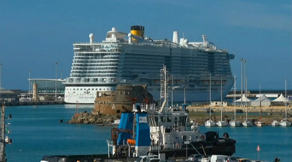 The Costa Smeralda cruise ship carrying around 6,000 passengers is docked at the Italian port of Civitavecchia following a health alert due to a Chinese couple and a possible link to the coronavirus, ...