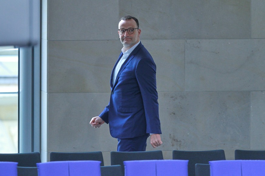 Berlin, Deutschland, 12.04.2024: Deutscher Bundestag: 164. Bundestagssitzung: Jens Spahn, CDU *** Berlin, Germany, 12 04 2024 German Bundestag 164 Bundestag session Jens Spahn, CDU Copyright: xdtsxNac ...