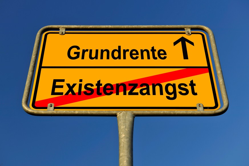 Symbolbild Grundrente verhindert Existenzangst | Verwendung weltweit