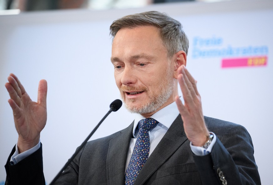 24.02.2025, Berlin: Christian Lindner, Bundesvorsitzender und Spitzenkandidat der FDP,