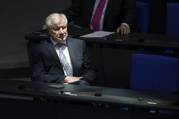 BERLIN, GERMANY - OCTOBER 29: Interior Minister Horst Seehofer sits in the Bundestag on October 29, 2020 in Berlin, Germany. The day before Merkel and the leaders of Germany&#039;s 16 states agreed th ...