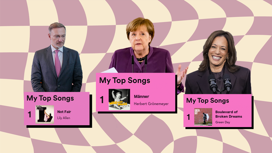 Wir haben für 12 namhafte Politiker:innen ein Spotify Wrapped erstellt.