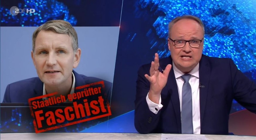 Bernd.. äh Björn Höcke war Zielscheibe von Kritik in der "Heute-Show" im ZDF von Moderator Oliver Welke. 