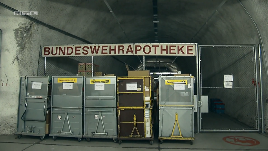 Die Apotheke der Bundeswehr befindet sich in einer Höhle.