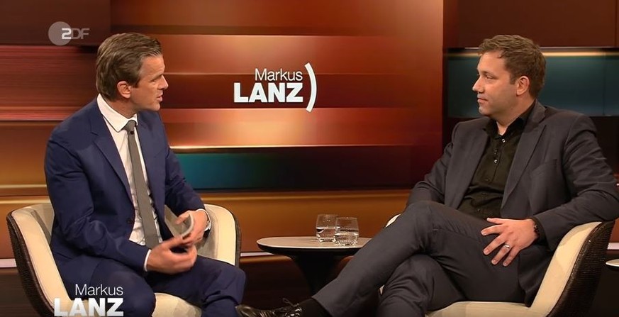 SPD-Generalsekretär Lars Klingbeil am Mittwochabend im ZDF im Gespräch mit Markus Lanz.