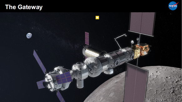 "Gateway" soll den Mond umkreisen und Raumfahrern die Chance zu Exkursionen auf die Oberfläche bieten.