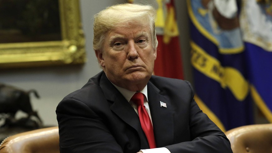 U.S. President Donald Trump participates in a roundtable discussion on the Federal the Commission on School Safety report at White House in Washington on December 18, 2018. PUBLICATIONxINxGERxSUIxAUTx ...