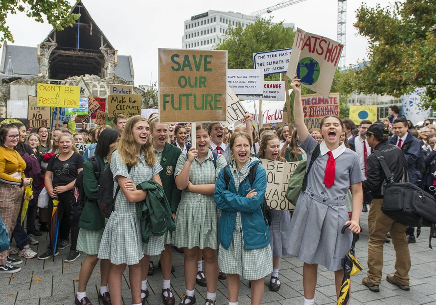 Schüler in Neuseeland.