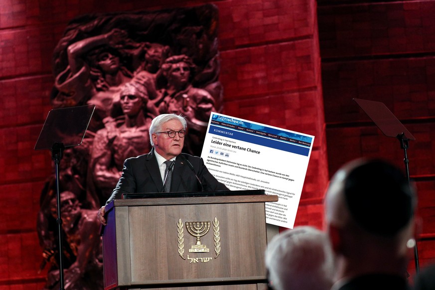 Bundespräsident Frank-Walter Steinmeier in Yad Vashem. 