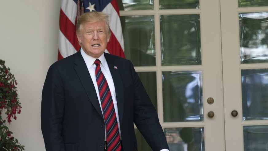 United States President Donald J. Trump arrives to make remarks on modernizing our immigration system for a stronger America at the White House in Washington, DC, May 16, 2019. h PUBLICATIONxINxGERxSU ...