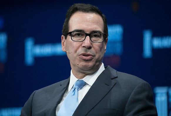 April 30, 2018 - Beverly Hills, California, U.S - Steven Mnuchin, Secretary, U.S. Department of the Treasury during the 2017 Milken Institute Global Conference held Monday April 30, 2018 at the Beverl ...