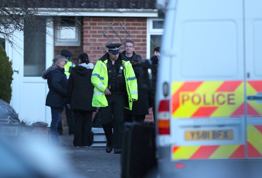 Großbritannien, Salisbury. Die Polizei ermittelt im Haus des Ex-Doppelagenten Skripal