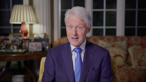 August 18, 2020, USA: In this image from the Democratic National Convention video feed, former United States President Bill Clinton makes remarks on the second night of the convention on Tuesday, Augu ...
