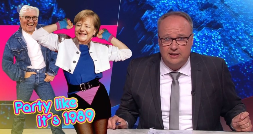 Die Macher der "Heute Show" fragen sich, ob die Wiedervereinigung ein Grund zum feiern ist.