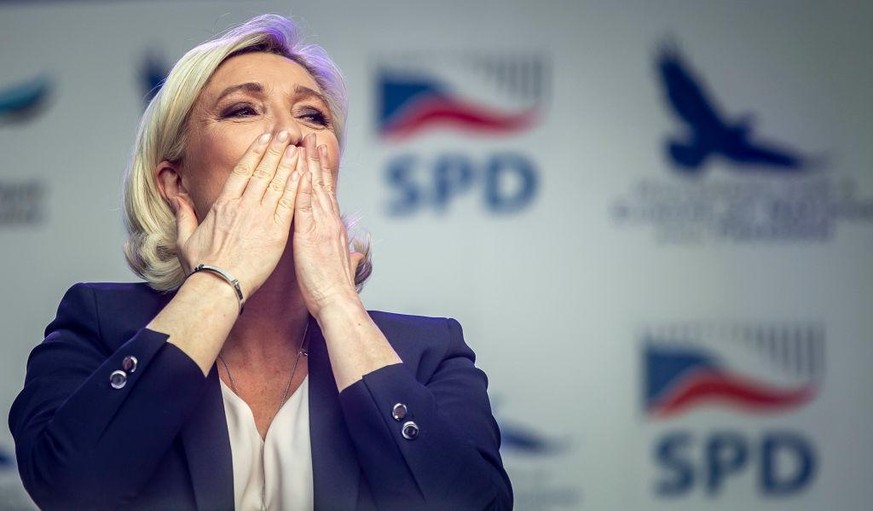 Marine Le Pen, hier bei einer Veranstaltung in Prag: Die Vorsitzende der rechtspopulistischen Partei Rassemblement National will 2022 Präsidentin werden.