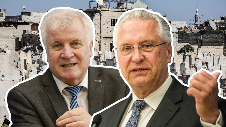 Nach Syrien abschieben? Bayerns Innenminister Joachim Herrmann (rechts) will das, Bundesinnenminister Horst Seehofer will das zumindest prüfen.