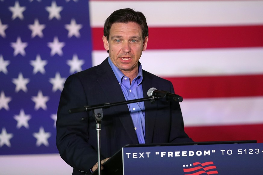 Republican presidential candidate Florida Gov. Ron DeSantis speaks during a campaign event, Friday, June 2, 2023, in Lexington, S.C. (AP Photo/Artie Walker Jr.)