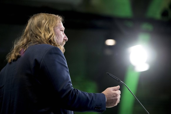 Anton Hofreiter, Greens Party Congress DEU, Deutschland, Germany, Berlin, 02.10.2021 Rede von Anton Hofreiter auf dem Laenderrat, Kleiner Parteitag von Buendnis 90 Die Gruenen, eine Woche nach der Bun ...