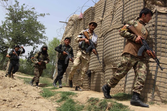 Afghanische Sicherheitskräfte bei einer Militäroperation im Bezirk Tschahar Dara Anfang Juli 2018.