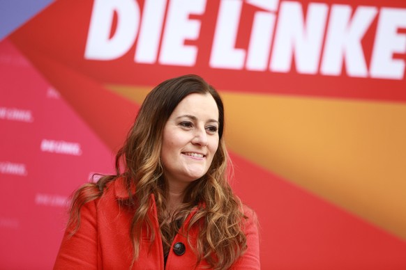 BERLIN, GERMANY - FEBRUARY 27: Janine Wissler attends the Second day of the 7th &quot;Die Linke&quot; party virtual conference on February 27, 21 in Berlin, Germany. (Photo by Christian Marquardt - Po ...
