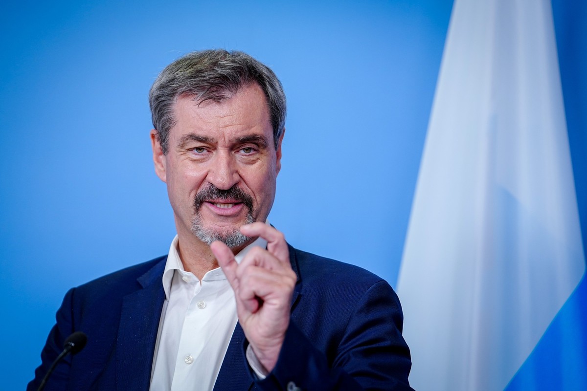 05.06.2025, Berlin: Markus Söder, CSU-Vorsitzender und Ministerpräsident von Bayern und CSU-Vorsitzender, spricht auf einer Pressekonferenz im Haus der Bundespressekonferenz zu Forderungen von Bayern, ...