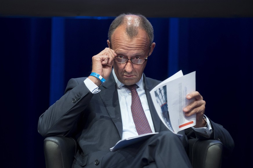 Friedrich Merz, Wirtschaftsrat CDU DEU, Deutschland, Germany, Berlin, 12.06.2018 Friedrich Merz, Vorsitzender der Atlantik-Bruecke, beim Wirtschaftsrat CDU auf dem Wirtschaftstag 2018 unter dem Motto  ...