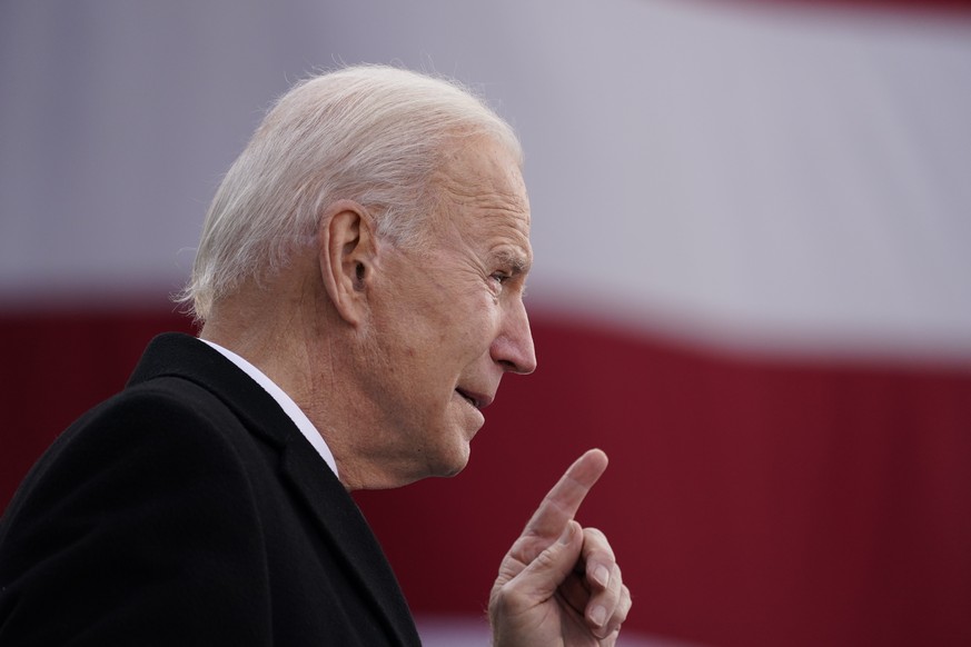 President-elect Joe Biden speaks at the Major Joseph R. &quot;Beau&quot; Biden III National Guard/Reserve Center, Tuesday, Jan. 19, 2021, in New Castle, Del. It’s a Twitter user’s worst nightmare: Wak ...