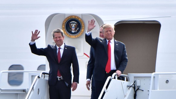 January 12, 2024: After winning reelection in November 2022, Gov. Brian Kemp, left, took a series of shots at former President Donald Trump as part of a feud that traces back to the 2020 presidential  ...