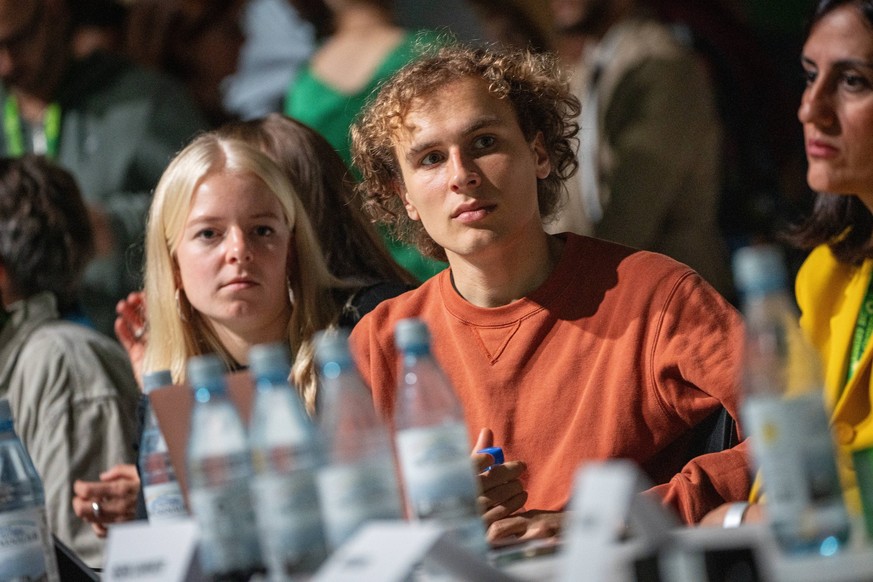 Bündnis 90 - Die Grünen - 50. Ordentliche Bundesdelegiertenkonferenz in Wiesbaden - Jette Nietzard und Jakob Blasel, Vorsitzende Grüne JugendBündnis 90 - Die Grünen - 50. Ordentliche Bundesdelegierten ...