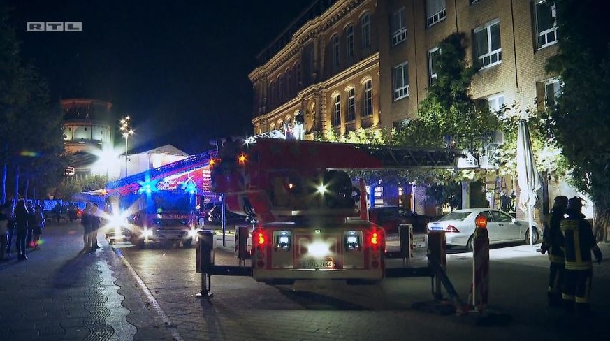 Die Düsseldorfer Feuerwehr bei einem Einsatz.