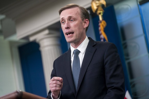 National Security Advisor Jake Sullivan responds to a question from the news media during the White House daily briefing at the White House in Washington, DC on Monday, July 11, 2022. Sullivan respond ...
