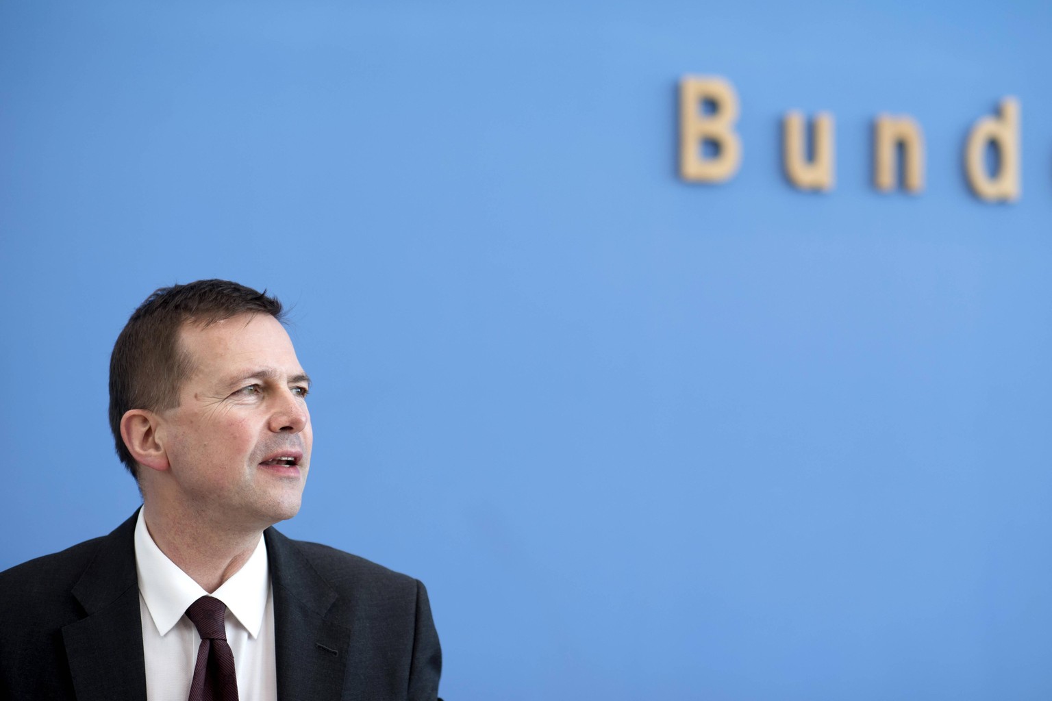 Steffen Seibert, Bundespressekonferenz DEU, Deutschland, Germany, Berlin, 23.03.2020 Steffen Seibert, Regierungssprecher und Chef des Presse- und Informationsamtes der Bundesregierung, bei der Regieru ...