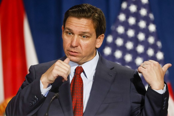 March 8, 2023, Tampa, Florida, USA: Gov. Ron DeSantis speaks at the State Attorney s Office 13th Judicial Circuit in Tampa on Wednesday, March 8, 2023. Tampa USA - ZUMAs70_ 20230308_zan_s70_010 Copyri ...