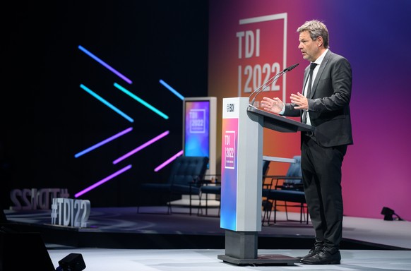 Robert Habeck spricht beim Tag der Industrie des BDI.