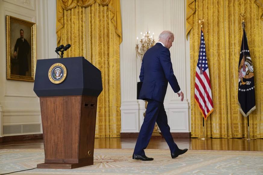 26.08.2021, USA, Washington: Joe Biden, US-Pr