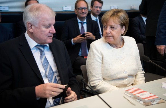 Horst Seehofer und Angela Merkel